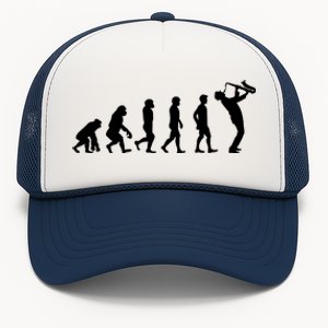 Evolution Of Kind To Saxophone Player Meaningful Gift Trucker Hat