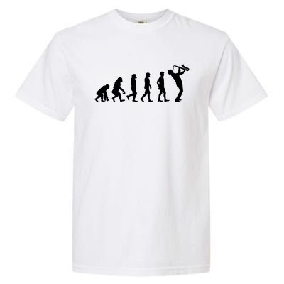 Evolution Of Kind To Saxophone Player Meaningful Gift Garment-Dyed Heavyweight T-Shirt