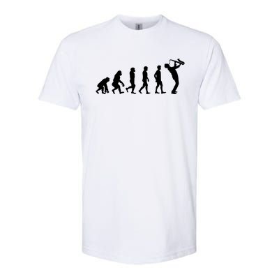 Evolution Of Kind To Saxophone Player Meaningful Gift Softstyle CVC T-Shirt