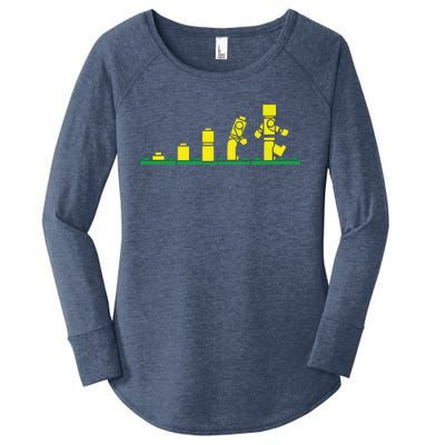 Evolution Of Lego Women's Perfect Tri Tunic Long Sleeve Shirt