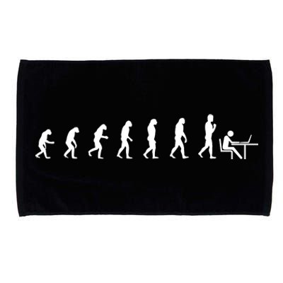 Evolution Of Man Computer Programmer Funny Geek Lover IT Microfiber Hand Towel