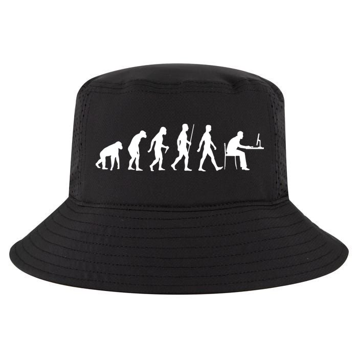 Evolution Of Man Computer Programmer Funny Geek Lover IT Cool Comfort Performance Bucket Hat
