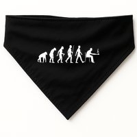 Evolution Of Man Computer Programmer Funny Geek Lover IT USA-Made Doggie Bandana