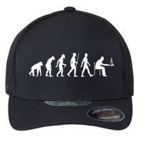Evolution Of Man Computer Programmer Funny Geek Lover IT Flexfit Unipanel Trucker Cap