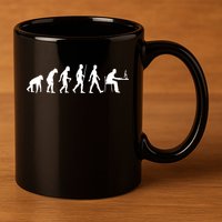 Evolution Of Man Computer Programmer Funny Geek Lover IT 11oz C Handle Ceramic Mug
