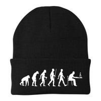 Evolution Of Man Computer Programmer Funny Geek Lover IT Beanie