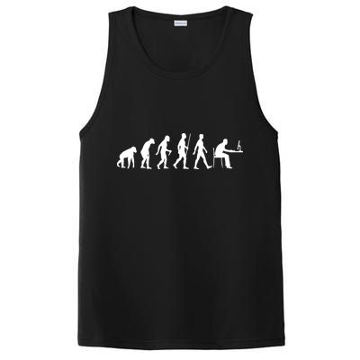 Evolution Of Man Computer Programmer Funny Geek Lover IT PosiCharge Competitor Tank