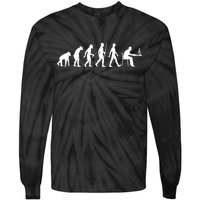 Evolution Of Man Computer Programmer Funny Geek Lover IT Tie-Dye Long Sleeve Shirt