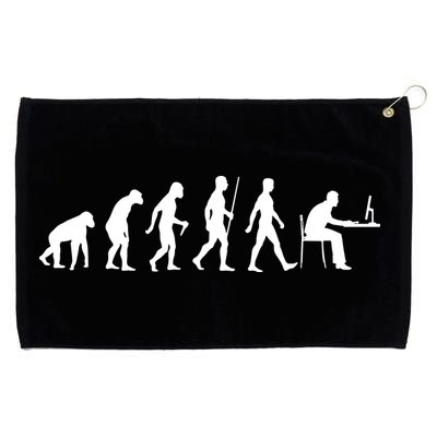 Evolution Of Man Computer Programmer Funny Geek Lover IT Grommeted Golf Towel