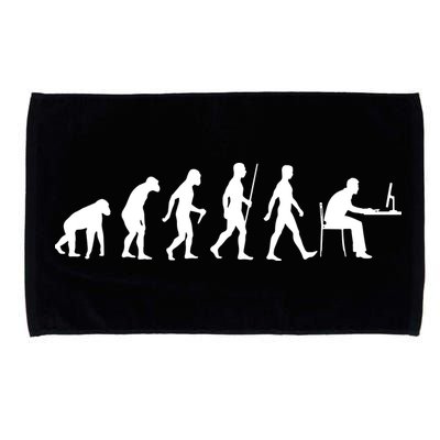 Evolution Of Man Computer Programmer Funny Geek Lover IT Microfiber Hand Towel
