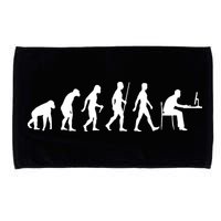 Evolution Of Man Computer Programmer Funny Geek Lover IT Microfiber Hand Towel