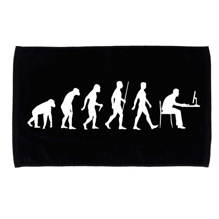 Evolution Of Man Computer Programmer Funny Geek Lover IT Microfiber Hand Towel