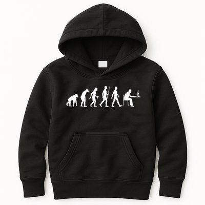 Evolution Of Man Computer Programmer Funny Geek Lover IT Kids Hoodie