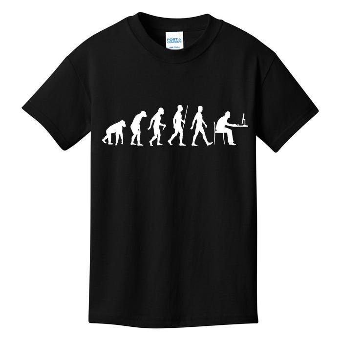 Evolution Of Man Computer Programmer Funny Geek Lover IT Kids T-Shirt