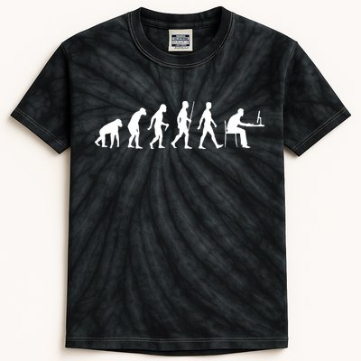 Evolution Of Man Computer Programmer Funny Geek Lover IT Kids Tie-Dye T-Shirt