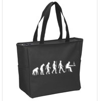 Evolution Of Man Computer Programmer Funny Geek Lover IT Zip Tote Bag