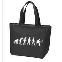 Evolution Of Man Computer Programmer Funny Geek Lover IT Zip Tote Bag