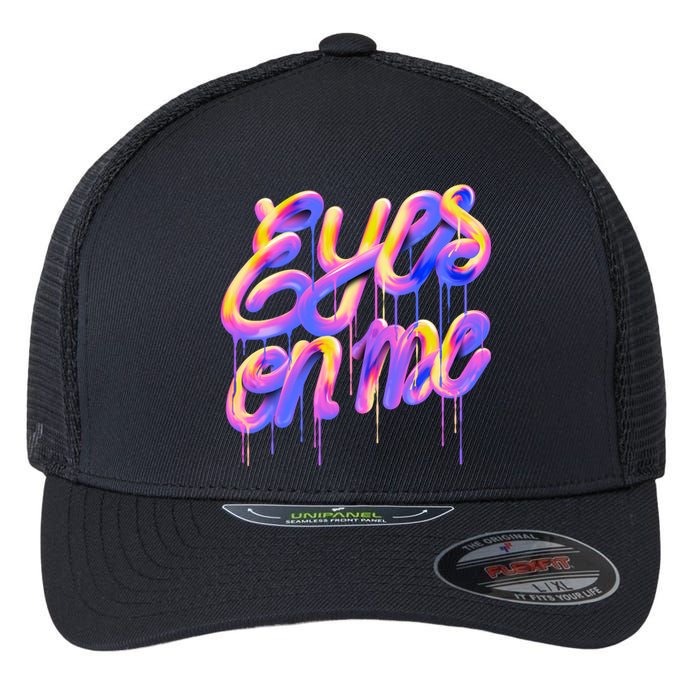 Eyes On Me Colorful Flexfit Unipanel Trucker Cap