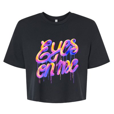 Eyes On Me Colorful Bella+Canvas Jersey Crop Tee