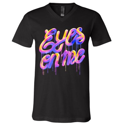 Eyes On Me Colorful V-Neck T-Shirt