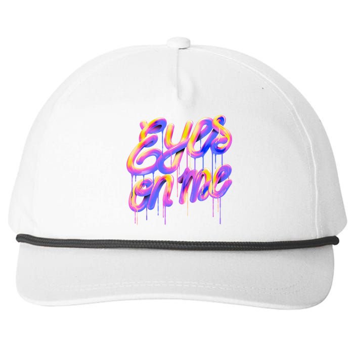 Eyes On Me Colorful Snapback Five-Panel Rope Hat