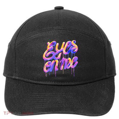 Eyes On Me Colorful 7-Panel Snapback Hat