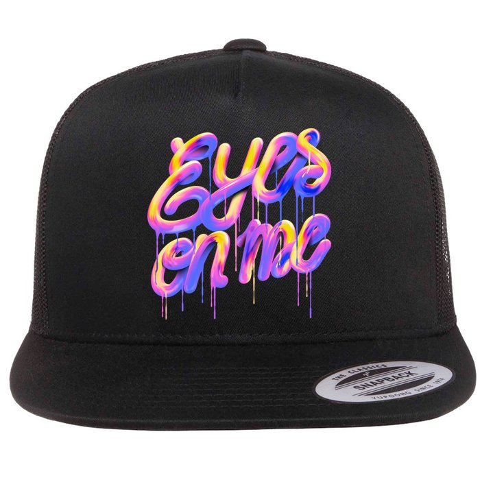 Eyes On Me Colorful Flatbill Hat
