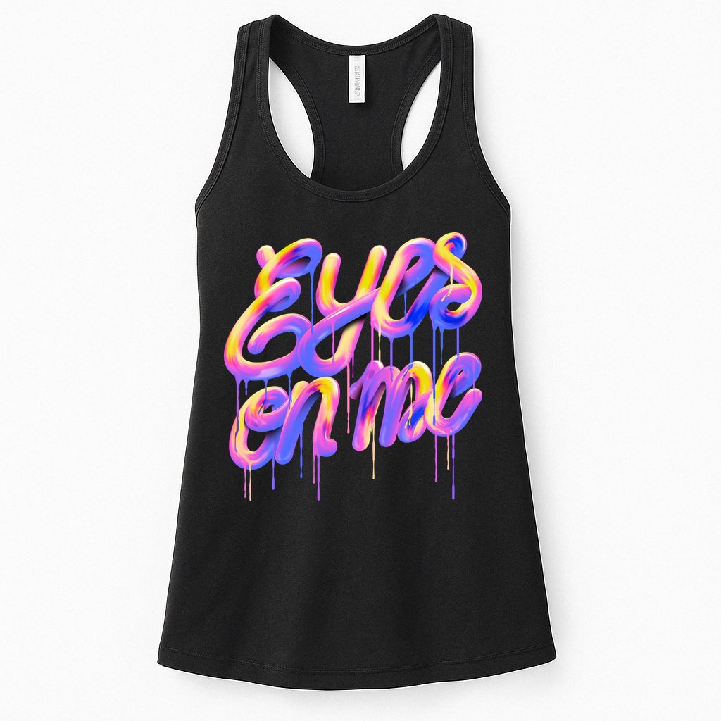 Eyes On Me Colorful Womens Tank Top
