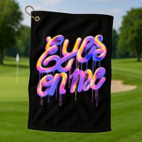 Eyes On Me Colorful Golf Towel