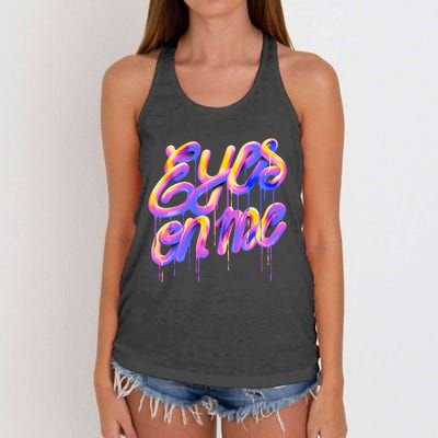 Eyes On Me Colorful Women's Knotted Racerback Tank