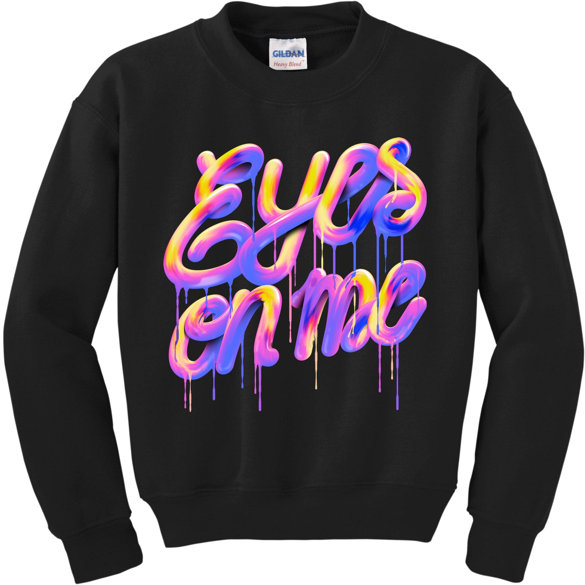 Eyes On Me Colorful Kids Sweatshirt
