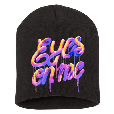 Eyes On Me Colorful Short Acrylic Beanie