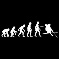 Evolution Of Man Skiing City Backpack