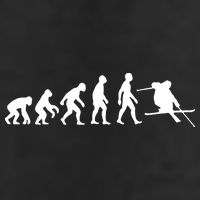 Evolution Of Man Skiing 11oz C Handle Ceramic Mug