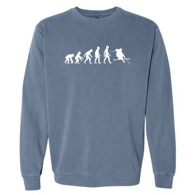 Evolution Of Man Skiing Garment-Dyed Sweatshirt