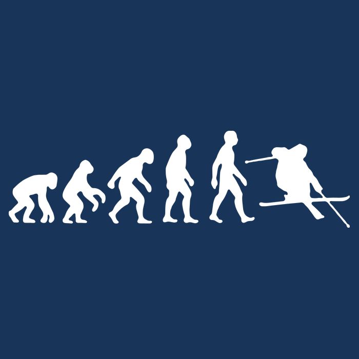 Evolution Of Man Skiing 16 in Basic Backpack