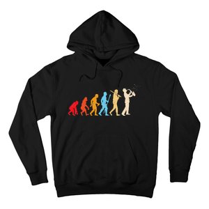 Evolution Of Man Retrostyle Saxophone Player Saxophonist Hoodie