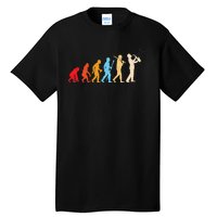 Evolution Of Man Retrostyle Saxophone Player Saxophonist Tall T-Shirt