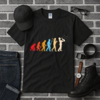 Evolution Of Man Retrostyle Saxophone Player Saxophonist Tall T-Shirt