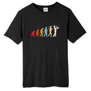 Evolution Of Man Retrostyle Saxophone Player Saxophonist Tall Fusion ChromaSoft Performance T-Shirt