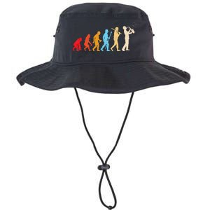 Evolution Of Man Retrostyle Saxophone Player Saxophonist Legacy Cool Fit Booney Bucket Hat