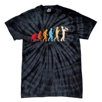 Evolution Of Man Retrostyle Saxophone Player Saxophonist Tie-Dye T-Shirt