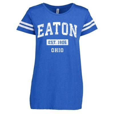 Eaton Ohio Oh Vintage Sports Enza Ladies Jersey Football T-Shirt