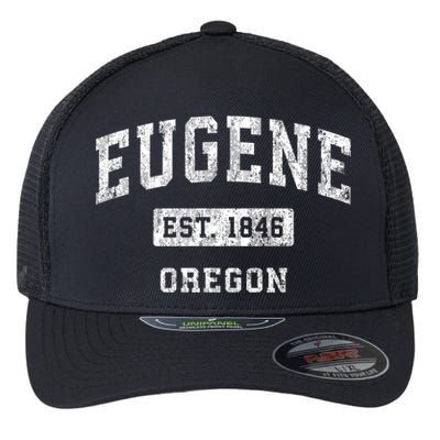 Eugene Oregon Or Vintage Established Sports Flexfit Unipanel Trucker Cap