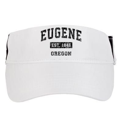 Eugene Oregon Or Vintage Established Sports Adult Drive Performance Visor
