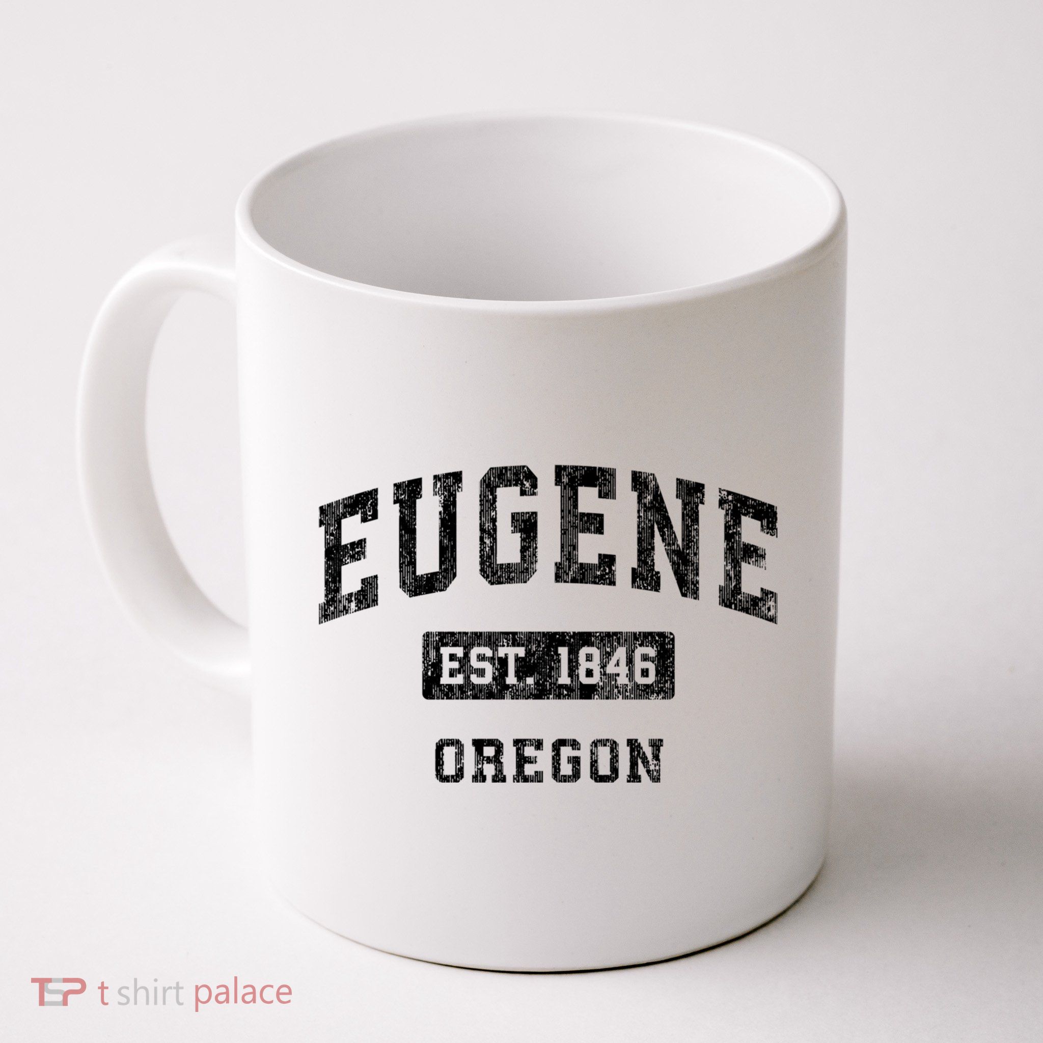 Eugene Oregon Or Vintage Established Sports Mug