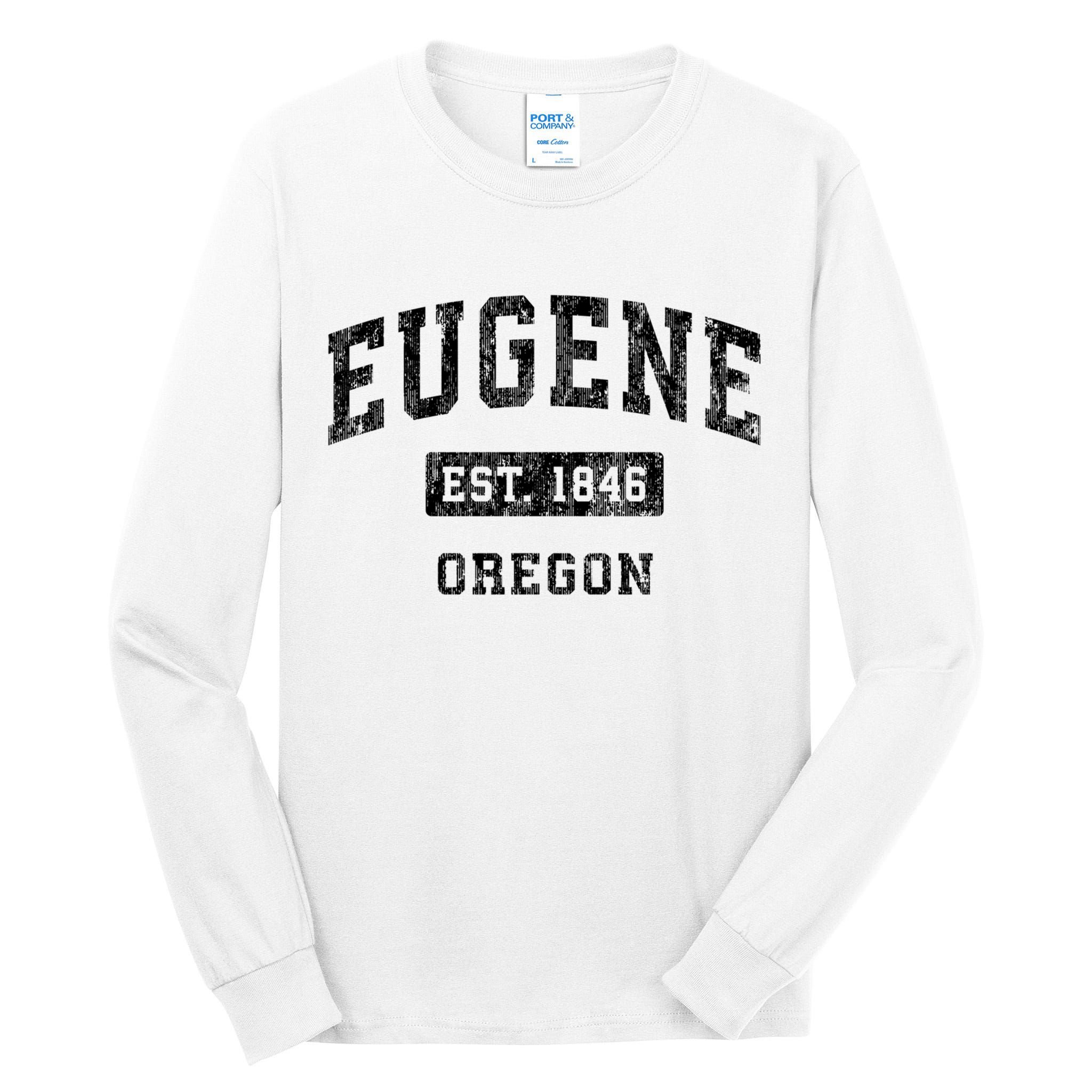 Eugene Oregon Or Vintage Established Sports Tall Long Sleeve T-Shirt