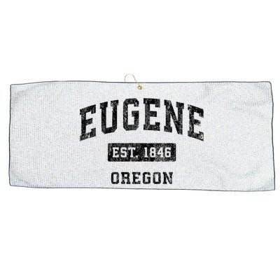 Eugene Oregon Or Vintage Established Sports Large Microfiber Waffle Golf Towel
