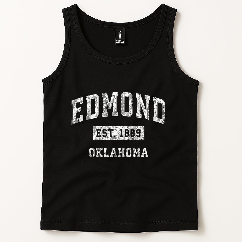 Edmond Oklahoma Ok Vintage Established Sports Tank Top
