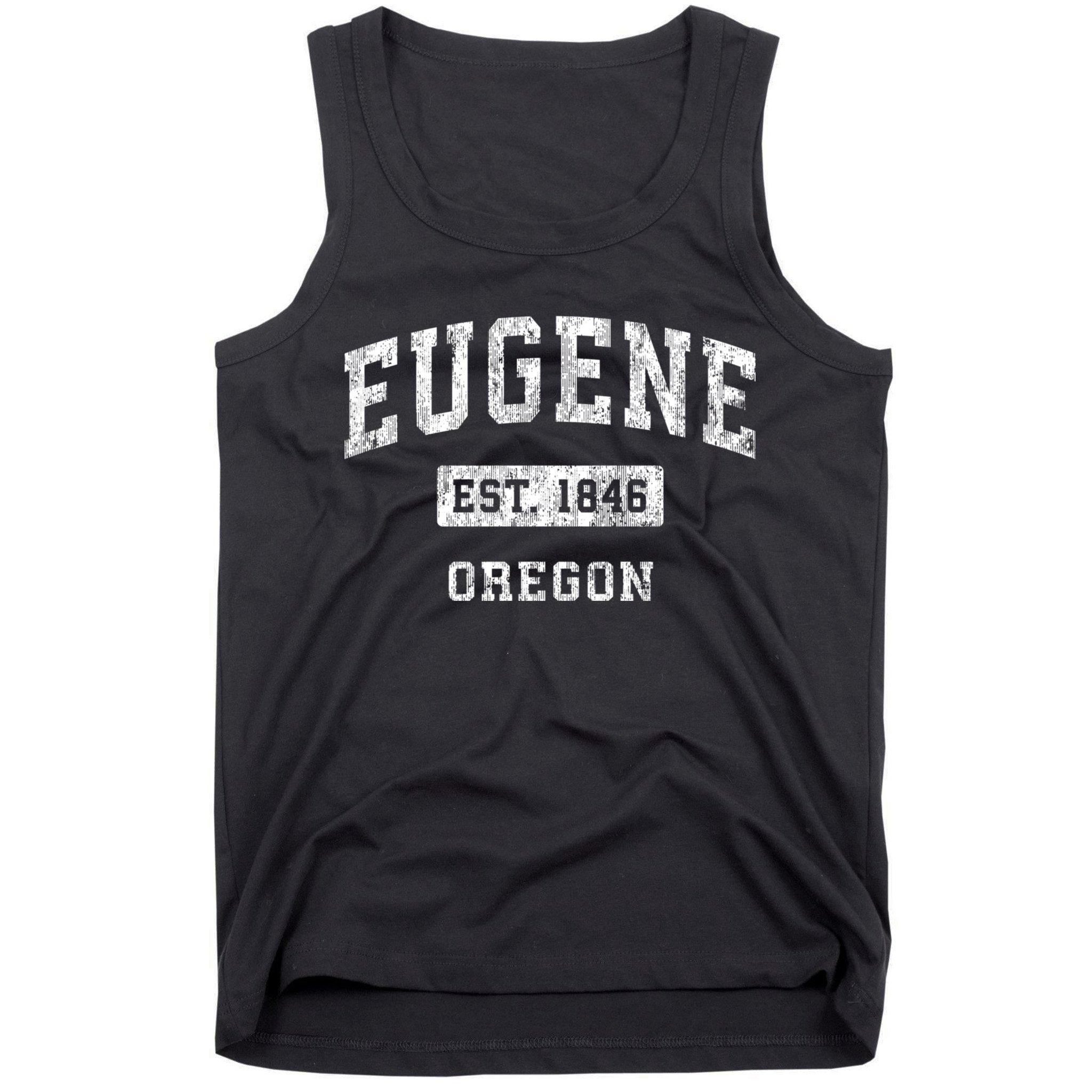 Eugene Oregon Or Vintage Established Sports Tank Top